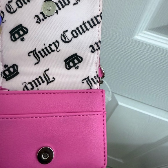NWT Juicy Couture “All That Glitters”Pink Mini Bag with Chain Strap - Picture 5 of 5